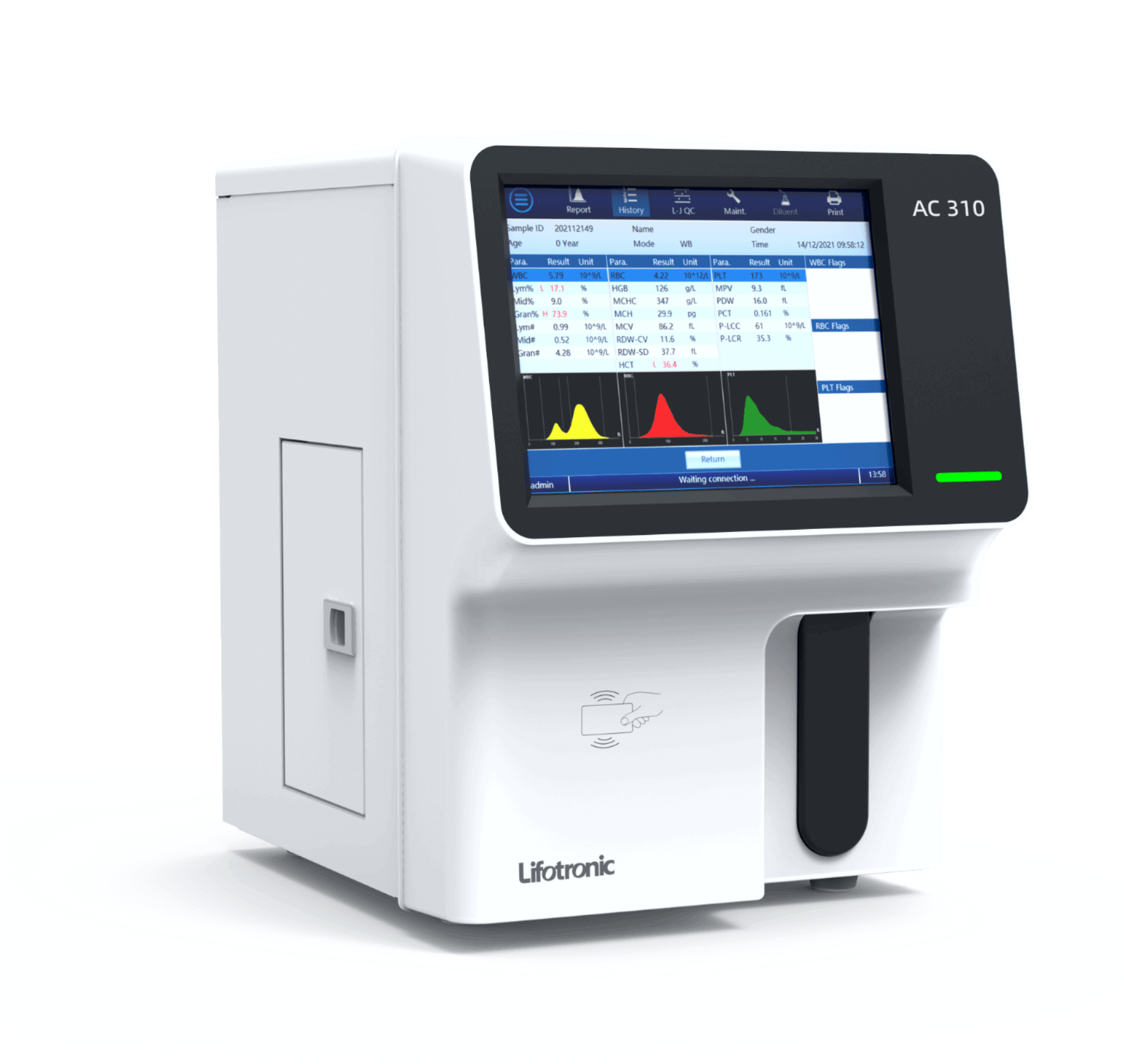 Analizador de Hematología Lifotronic AC310 vista 1